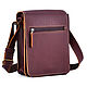 Men's leather bag 'Robin' (burgundy-brown), Crossbody bag, St. Petersburg,  Фото №1