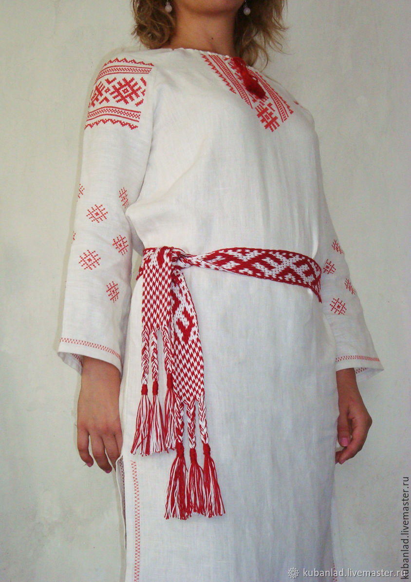Льняное Платье Славянское