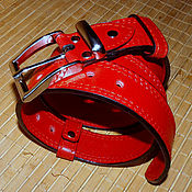 Аксессуары handmade. Livemaster - original item Leather belt 
