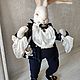 Белый Кролик Алисы, Войлочная игрушка, Великий Новгород,  Фото №1