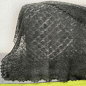 Аксессуары handmade. Livemaster - original item Hand-knitted black handkerchief. Handmade.