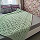 Plaid bedspread made of plush yarn A gift for the new year. Bedspreads. komarovanata. My Livemaster. Фото №5
