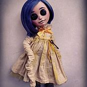 Кукла текстильная ручной работы "Фиалка"
