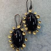 Украшения handmade. Livemaster - original item Arabica earrings with rauchtopaz. Handmade.