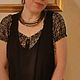 Комплект колье жемчуг в сетке с серьгами. Бусы. KSeniora jewelry. Ярмарка Мастеров.  Фото №5