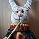 вязаный "Hare Potter". Мягкие игрушки. Ариша. Интернет-магазин Ярмарка Мастеров.  Фото №2