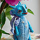 Dragon blue lagoon. Stuffed Toys. Shiny tale. Online shopping on My Livemaster.  Фото №2