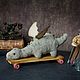 Dragon on trolley. Teddy Toys. Nataliya Burmistrova (NataliToys). Online shopping on My Livemaster.  Фото №2