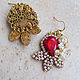 Earrings 'Red Queen'. Earrings. Simkha - Jewelry For Joy. Online shopping on My Livemaster.  Фото №2