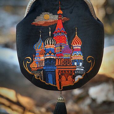 Сумки ручной работы. Ярмарка Мастеров - ручная работа Сумочка с вышивкой Москва. Handmade.