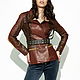 Order Women's Brown leather jacket. Lollypie - Modiste Cat. Livemaster. . Suit Jackets Фото №3