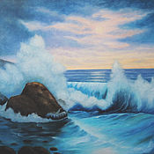 Картины и панно handmade. Livemaster - original item "Sound of the sea" Sea landscape oil Painting. Handmade.