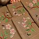 Салфетки льняные с вышивкой и ажуром Вишневый сад. Салфетки. Костромская Слобода Светлана. Ярмарка Мастеров.  Фото №6
