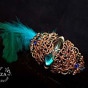 Украшения handmade. Livemaster - original item Bracelet braided: Bracelet made of copper and bronze 