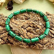 Украшения handmade. Livemaster - original item Bracelet with malachite. Handmade.