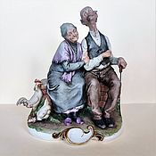 Винтаж handmade. Livemaster - original item Statuette Happy couple Capodimonte G. Cappe 1959.. Handmade.