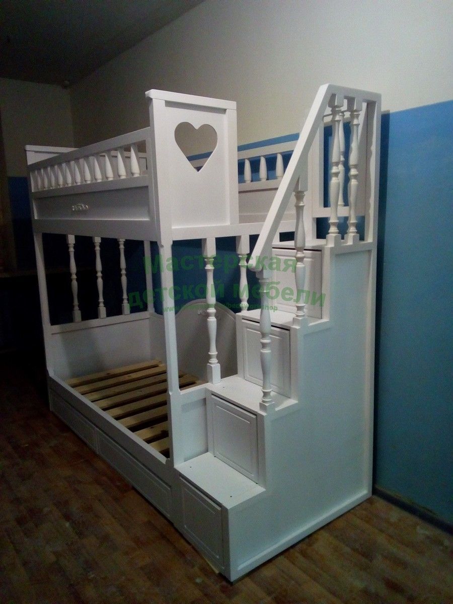 Лестница к детской кровати своими руками