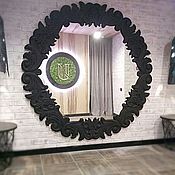 Для дома и интерьера handmade. Livemaster - original item Designer mirror with carved frame. Handmade.