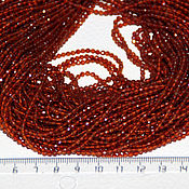 Материалы для творчества handmade. Livemaster - original item Copy of Copy of Garnet 3 mm with cut thread, beads made of natural stones. Handmade.