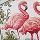  Cross stitch a Pair of Flamingo Picture. Pictures. sweet-home11. Online shopping on My Livemaster.  Фото №2