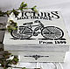 Wooden box in French-vintage style,bicycle, Box, Moscow,  Фото №1