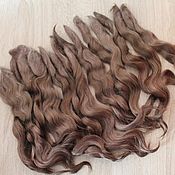 Материалы для творчества handmade. Livemaster - original item Natural hair for dolls (Graphite). Handmade.