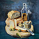 Картина маслом: "Натюрморт с сыром", Картины, Москва,  Фото №1