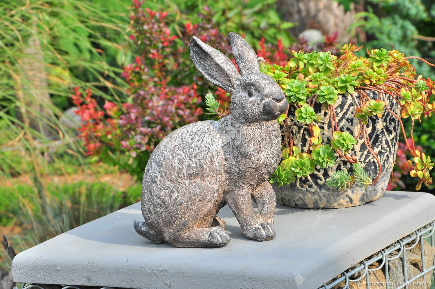 Polyresin Rabbit Provence symbol 2023 купить на Ярмарке Мастеров Garden figures, Azov
