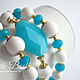Bracelet Egypt, agate, quartz, gilding. Bead bracelet. White Book. Online shopping on My Livemaster.  Фото №2