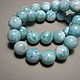 Larimar beads 11 mm. Minerals. Elena (luxury-fittings). Online shopping on My Livemaster.  Фото №2