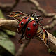 Brooch-pin: ' Coccinellida ' beetle, ladybug, modern. Brooches. House Of The Moon Dew. My Livemaster. Фото №6