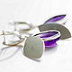 Earrings with amethyst 'Petals', silver. Earrings. EdGems jewerly. My Livemaster. Фото №5