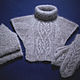 Women's knitted set of accessories, Dickies, Klin,  Фото №1