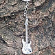 Pendant, pendant, keychain 'Guitar' silver. Pendants. Urbanstyle. My Livemaster. Фото №6