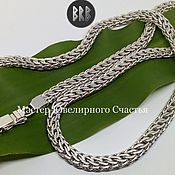 Украшения handmade. Livemaster - original item Chain for men "MAMBA" syrtling silver (925). Handmade.