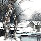 Watercolor painting ' Winter whisper', Pictures, Moscow,  Фото №1