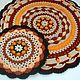 Knitted colorful carpet of mandala cord Sunny beach. Carpets. knitted handmade rugs (kovrik-makrame). My Livemaster. Фото №4