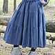 Order Tweed wool skirt blue. Katlen-store. Livemaster. . Skirts Фото №3