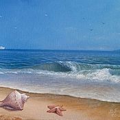 Картины и панно handmade. Livemaster - original item Oil painting song of the sea. Handmade.