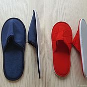 Обувь ручной работы handmade. Livemaster - original item Slippers 2 pairs: women`s men`s (set). Handmade.