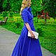 Dress - shirt with a long skirt in 'Blue bird ', Dresses, Moscow,  Фото №1