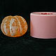Silicone mold for soap and candles Tangerine cleaned large, Form, Moscow,  Фото №1