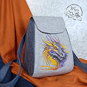 Сумки и аксессуары handmade. Livemaster - original item Textile backpack SP-M 