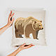 Pillow with cedar shavings filler 'Bear'. Pillow. ART OF SIBERIA. My Livemaster. Фото №5
