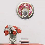 Русский стиль handmade. Livemaster - original item The HEADDRESS: Painting Wedding kokoshnik, Pink. Handmade.