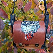 сумка кожаная осень