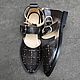 Cosmo sandals, black sole, perforation, Sandals, Moscow,  Фото №1