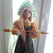 Текстильная каркасная кукла  Гном-волшебник