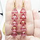 Order Earrings In the garden of golden-pink wisteria. Selberiya shop. Livemaster. . Earrings Фото №3