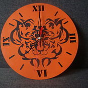 Для дома и интерьера handmade. Livemaster - original item Wooden clock: "Symbol of the year". Handmade.